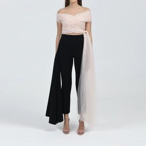 ✨ Zena Presley Pink Tulle Off-the-Shoulder Bandeau Dress ✨